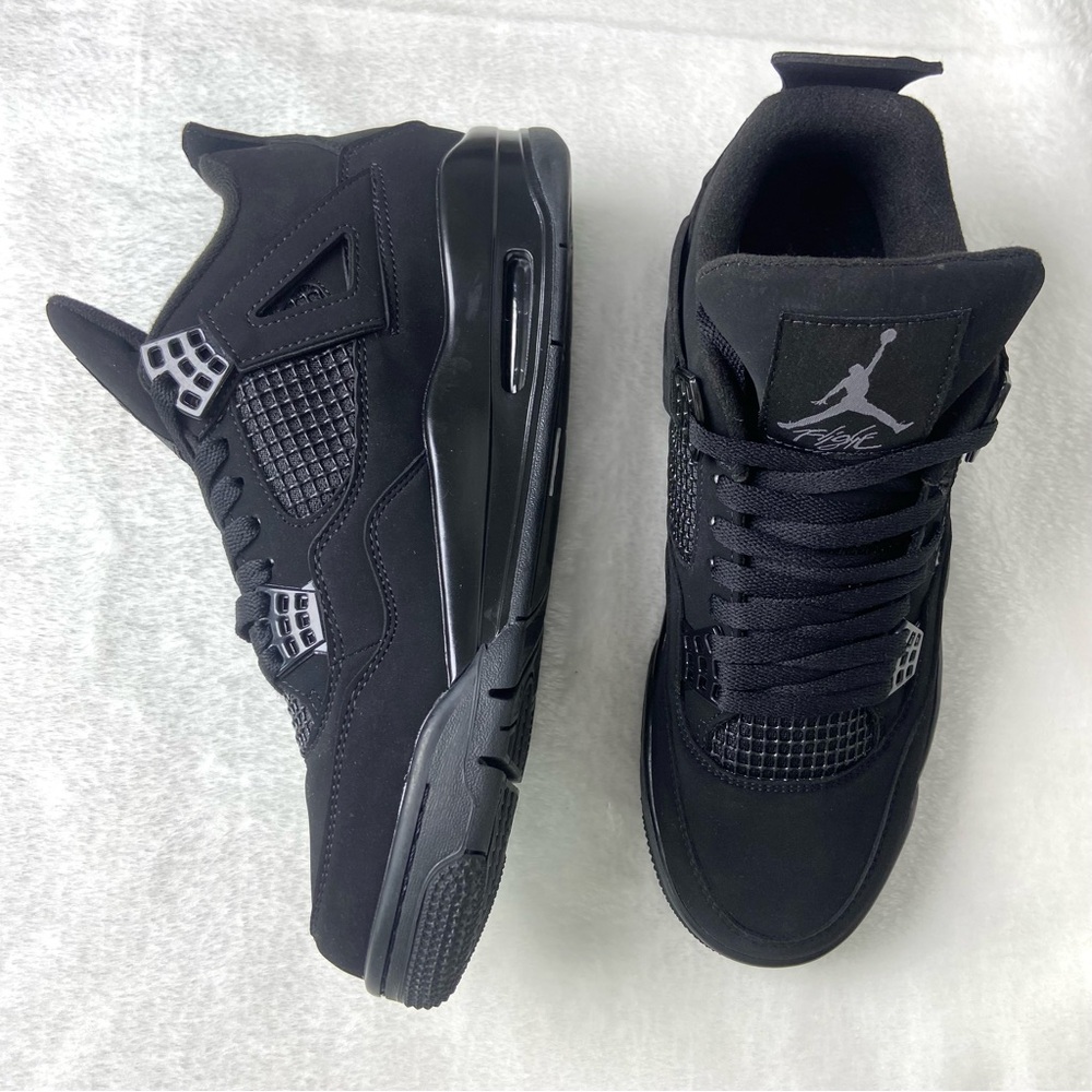 Air Jordan 4 “Black Cat”-Men's Retro Sneakers Shoes